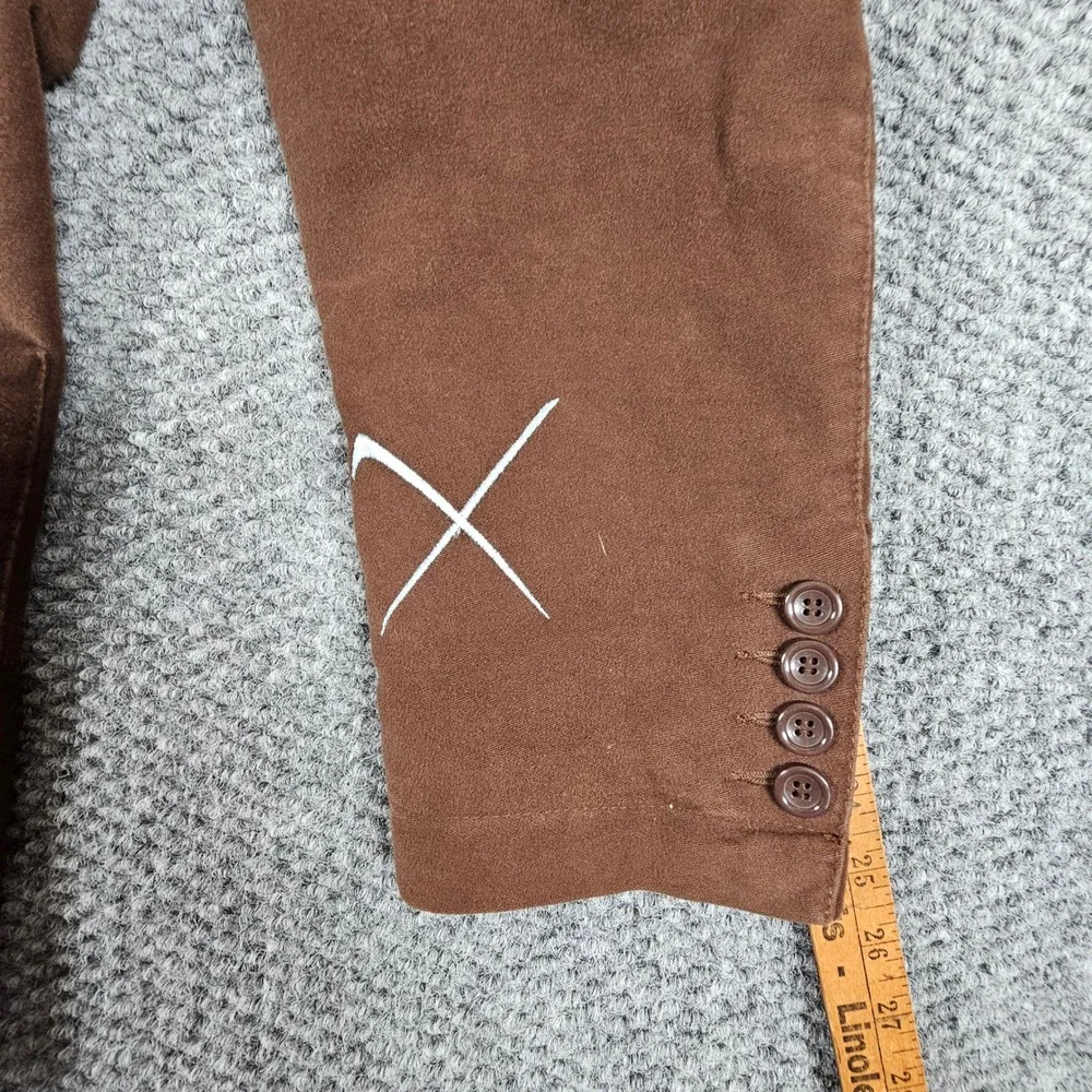 Vtg Red X Jacket Pikwakwad Philadelphia Phillies Chore Coat Blazer Brown Mens